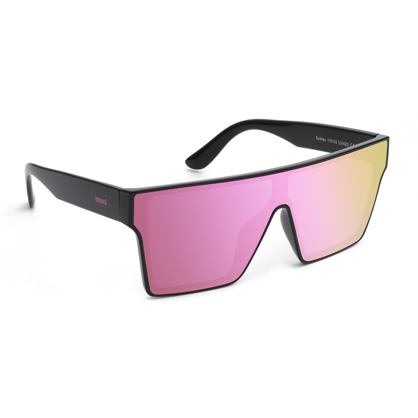 Gloss Black/Pink Mirrored