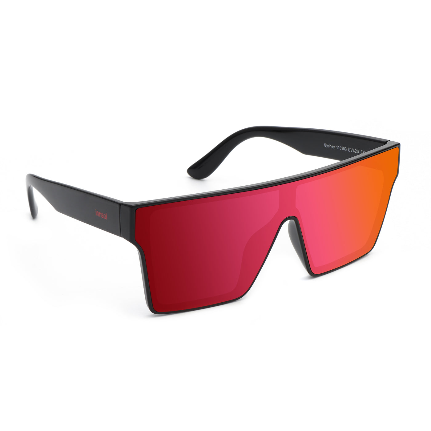 Gloss Black/Red Mirrored