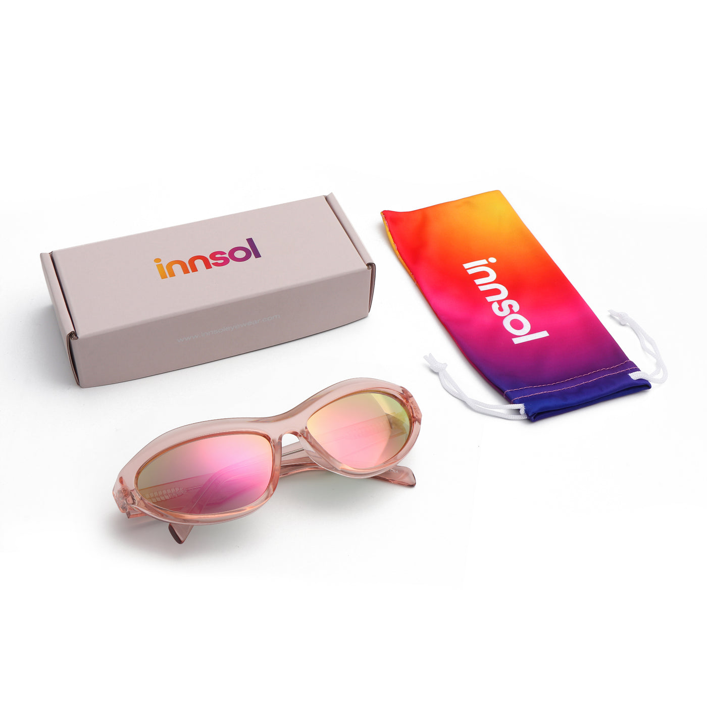 Transparent Pink/Pink Mirrored